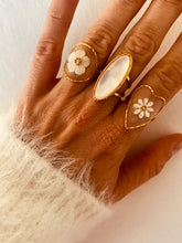 Load image into Gallery viewer, Vintage stainless steel waterproof flower bohemian women's adjustable ring