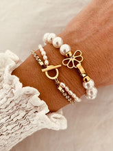 Load image into Gallery viewer, Handmade Simulated Pearl Bead Bracelet – Stainless Steel Jewelry Gift