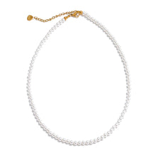 Load image into Gallery viewer, Elevate your everyday elegance with this handmade beaded necklace, featuring non-peeling imitation pearls and a durable stainless steel chain. Designed for both style and longevity, this lightweight and versatile piece adds a touch of sophistication to any outfit. Whether for casual wear or a special occasion, its timeless charm makes it a must-have accessory for any jewelry collection.