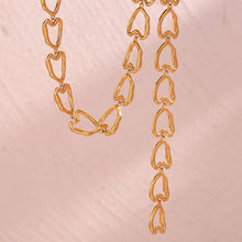 Load image into Gallery viewer, HEARTY- Romantic heart link stainless steel necklace
