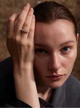 Load image into Gallery viewer, Enhance your elegance with this delicate adjustable golden ring, featuring luminous imitation pearls and sparkling zirconia accents. Crafted from durable stainless steel, this stylish ring offers a timeless design perfect for daily wear or special occasions. Its adjustable fit ensures comfort, making it a versatile and thoughtful gift for any woman who loves refined, feminine jewelry.