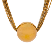 Load image into Gallery viewer, Make a bold statement with this trendy layered overlay chain necklace, featuring a sleek round ball pendant for a modern touch. Crafted from durable stainless steel, this waterproof design offers both style and versatility, perfect for any occasion. Its layered look adds depth and sophistication, making it an eye-catching accessory for those who love personalized, fashion-forward jewelry.