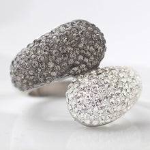 Load image into Gallery viewer, Hot Selling Beautiful Jewelry Ring for Women Double Head Crystal 316L Stainless Steel Engagement Wedding Rings