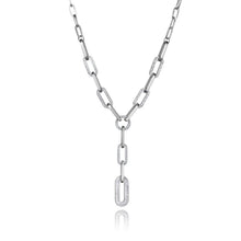 Load image into Gallery viewer, Hiphop/Rock Titanium Stainless Steel Geometry Clay Crystal Pendant Necklace For Women Trendy Chain & Link Necklace