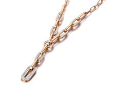 Load image into Gallery viewer, Hiphop/Rock Titanium Stainless Steel Geometry Clay Crystal Pendant Necklace For Women Trendy Chain & Link Necklace