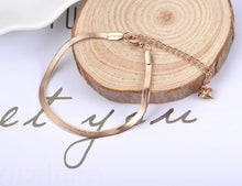 Load image into Gallery viewer, New Arrival Sample Jewelry Stainless Steel Snake chain Thin Bracelet Rose Gold / Gold Color Christmas