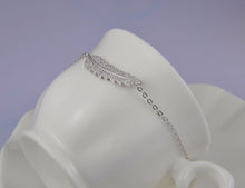 Load image into Gallery viewer, Lokaer Original Style Rose Gold Pave Setting Cubic Zircon Feather Bracelets Luxury Romantic Charms Bracelet Jewelry Gift B16026