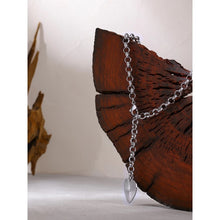 Load image into Gallery viewer, Stainless steel necklace comes in a gold and silver colour. It is three times gold plated. The necklace is made of interesting link chain which is adorned with a heart pedant. Heart pedant is engraved with lines which makes the necklace even more adorable. It has lobster clasp which can be connected to any link on a chain so you can wear the necklace in several ways.