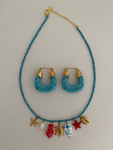 Load image into Gallery viewer, NAHAL - Freshwater and stone pearls handmade necklace with summer inspired charms (Copy)
