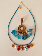 Load image into Gallery viewer, NAHAL - Freshwater and stone pearls handmade necklace with summer inspired charms (Copy)
