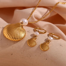 Load image into Gallery viewer, KUHOO - Bohemian stainless steel summer shell pendant necklace
