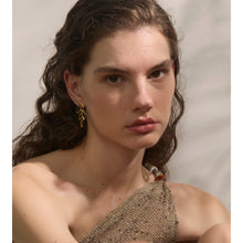 Load image into Gallery viewer, YOSHI - Stainless Steel Leaf Hollow Stud Earrings
