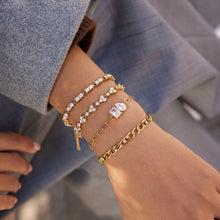 Load image into Gallery viewer, SUMI - Zircon Tennis Gold-Plated Bracelet
