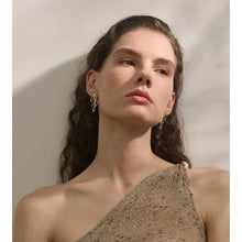 Load image into Gallery viewer, YOSHI - Stainless Steel Leaf Hollow Stud Earrings
