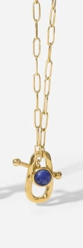 This circle hollow pendant necklace is made out of 18K gold plated stainless steel and it is adorned with cubic zirconia. It is a perfect piece for an elegant occasion outfit. The necklace has a size adjustable chain with a lobster clasp. 