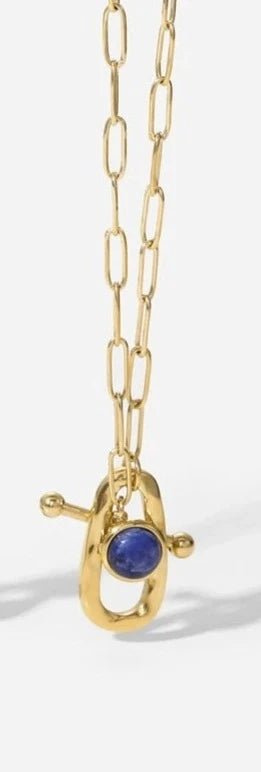 This circle hollow pendant necklace is made out of 18K gold plated stainless steel and it is adorned with cubic zirconia. It is a perfect piece for an elegant occasion outfit. The necklace has a size adjustable chain with a lobster clasp. 