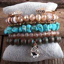 Load image into Gallery viewer, RH Fashion Boho Natural Beaded Bracelet Sets &amp; 6pc Stack Bracelet Set For Bohemian Jewelry DropShip
