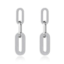 Load image into Gallery viewer, Fashion Original Design Titanium Steel Geometry Thick Chain Earrings Bohemia CZ Crystal Party Jewelry For Women 
