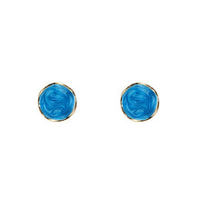 Load image into Gallery viewer, ITZELA - Yhpup Fashion Minimalist Wave Round Korean Stud Earrings Exquisite Enamel Geometric Zinc Alloy Earrings Jewelry for Girl Office
